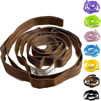 Stretching Strap Yoga Strap with Loops, Stretch Straps for Physical Therapy, Non-Elastic Exercise