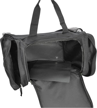 DALIX 17" Duffle Bag Dual Front Mesh Pockets (Black Gold Gray Dark Green Navy Blue Maroon Royal