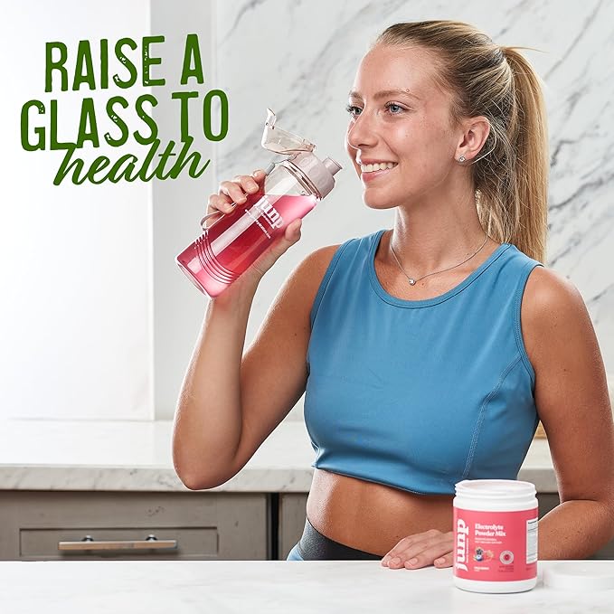 JUNP Electrolytes Powder No Sugar No Carbs – Lemonade Keto Electrolyte Drink Mix - Potassium & Salt
