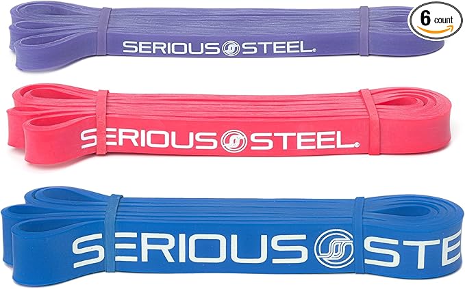 Serious Steel 41" Assisted Pull-up Band, Heavy Duty Resistance Band Sets, Stretching, Powerlifting