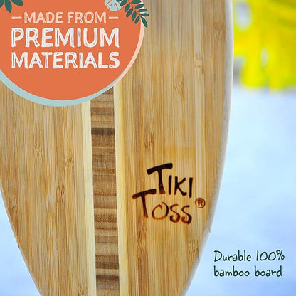 Tiki Toss Ring Toss Game for Adults & Kids - Hook and Ring Games with String and Hooks for
