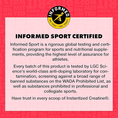 Gains in Bulk Instantized Creatine Monohydrate for Women and Men, Soluble Pre Workout Powder