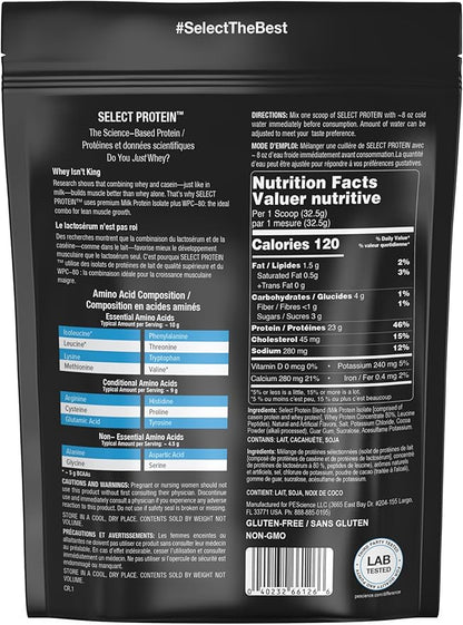 PEScience Select Protein Powder, Whey and Casein Blend, Clean Protein Powder for Women and Men, Low