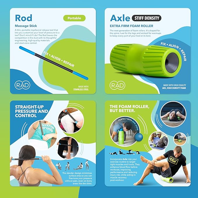 RAD Mobility Starter Pack for Myofascial Release, Muscle Recovery, and Tension Relief ??Includes