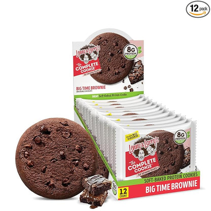 Lenny & Larry's The Complete Cookie, Big Time Brownie, Soft Baked, 8g Plant Protein, Vegan