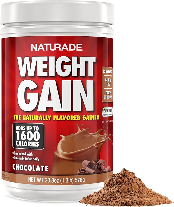 Naturade - All Natural Weight Gain Drink Mix - Gluten Free, Delicious Taste, 1600 Calories per