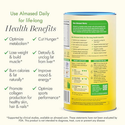 Almased Protein Powder for Weight Loss Kit for Men & Women, Natural Meal Replacement Shake for