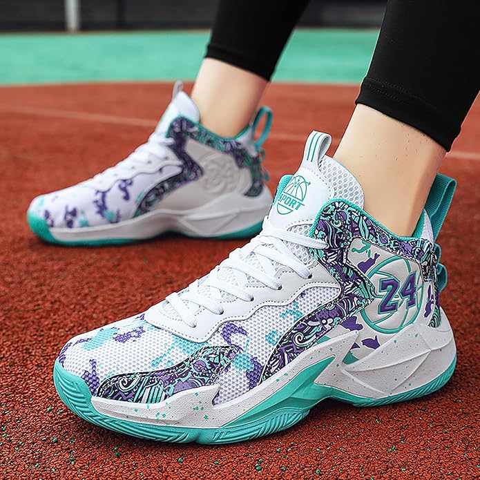 Boys Basketball Shoes Breathable Indoor Athletic Shoes Youth Outdoor Fashion Sneakers Comfortable