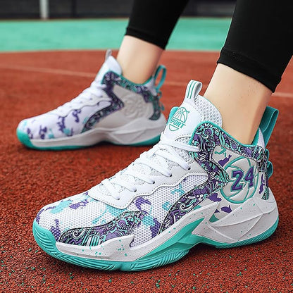 Boys Basketball Shoes Breathable Indoor Athletic Shoes Youth Outdoor Fashion Sneakers Comfortable