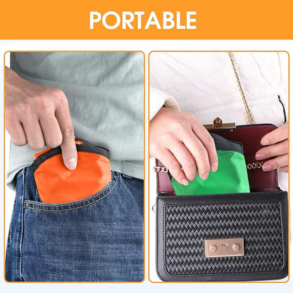 Mototo 48 Pieces Foldable Flying Disc Fans with Bag Folding Pocket Toy Set for Kids Fun Birthday