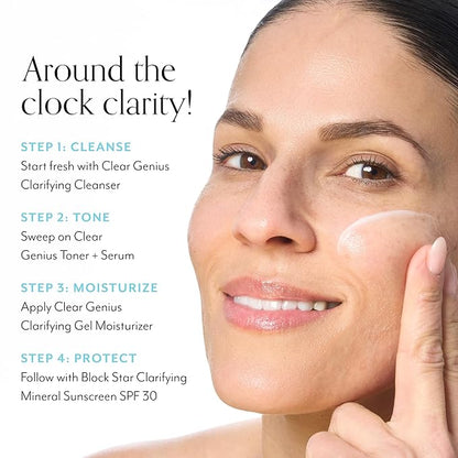 Bliss Clear Genius Clarifying Gel Moisturizer with CLARITY 5 Complex | Salicylic Acid, Niacinamide