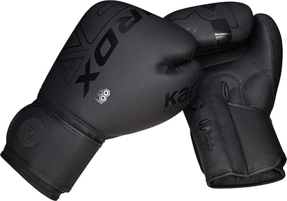 RDX Boxing Gloves, Pro Training Sparring, Maya Hide Leather, Muay Thai MMA Kickboxing, Men Women