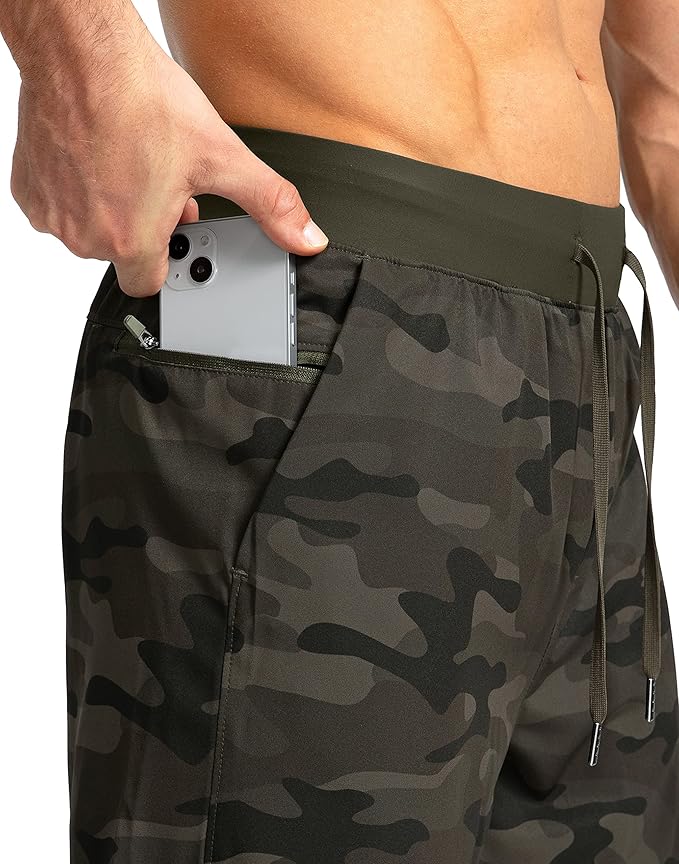 Men's Running Shorts with Zipper Pockets 9 Inch/ 7 Inch / 5 Inch Lightweight Quick Dry Gym Workout