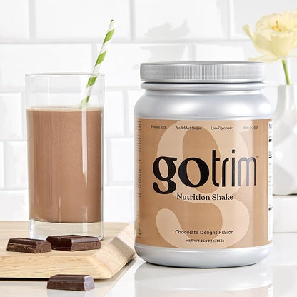 GoTrim Chocolate Protein Shakes Ready to Drink ??High Protein, High Fiber, Meal Replacement, No