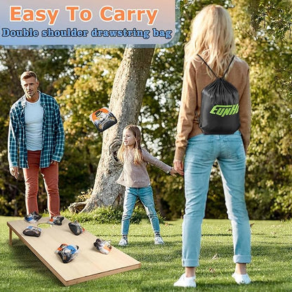 EunHo Cornhole Bags Regulation Dual Sided Set of 8, Professional Cornhole Bean Bags Slick & Sticky