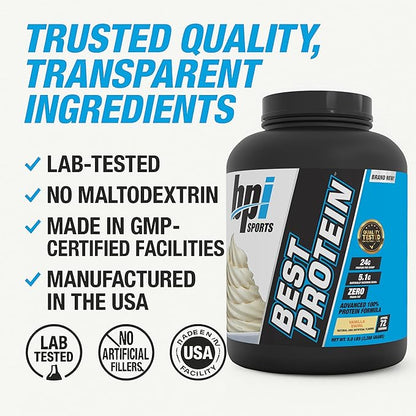 BPI Sports Best Protein ??100% Whey Protein Powder ??Muscle Growth, Recovery, Meal Replacement ??No