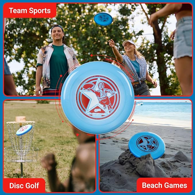 Wham-O Frisbee All Sport Flying Disc 140g, 9.85 Inch, Durable Sports Disc with Non-Slip Grip for
