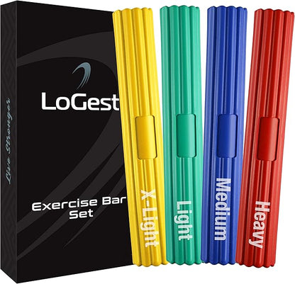 Logest Twist Hand Exerciser Bars for Physical Therapy - Relieves Tendonitis Pain & Improve Grip