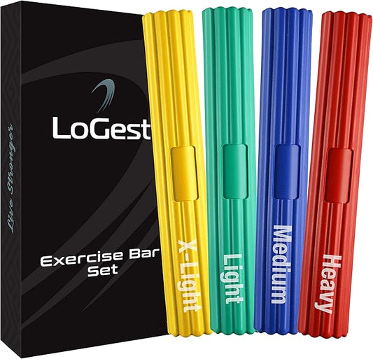 Logest Twist Hand Exerciser Bars for Physical Therapy - Relieves Tendonitis Pain & Improve Grip