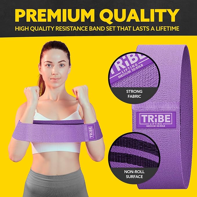 Fabric Resistance Bands for Legs - Workout Bands Resistance Bands for Men and Women - Booty Bands