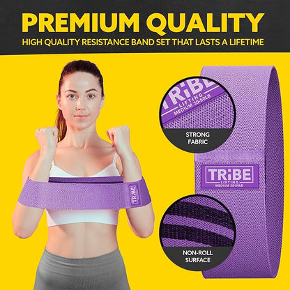 Fabric Resistance Bands for Legs - Workout Bands Resistance Bands for Men and Women - Booty Bands