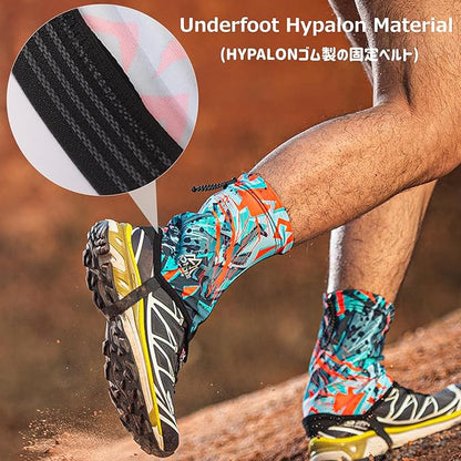 Azarxis Trail Gaiters Low Ankle Gators Shoes Boots Cover Breathable & Sand Protection for Men Women