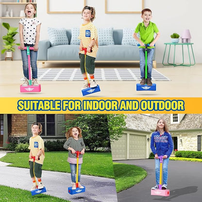 CUUGO LET'S GO! CG Jumping Promotes Growing Taller- Pogo Stick Foam Pogo Jumper for Kids, Toys for