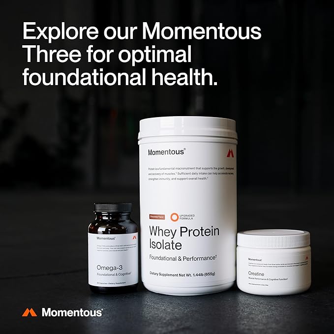 Momentous Creatine Monohydrate Powder - Creapure Creatine Powder - Supports Strength, Lean Muscle