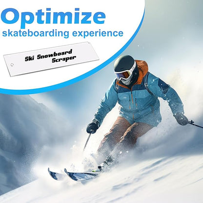 Snowboard Wax Plastic Scraper- Ski Wax Scraper- Ski Snowboard Plastic Scraper for Removing The