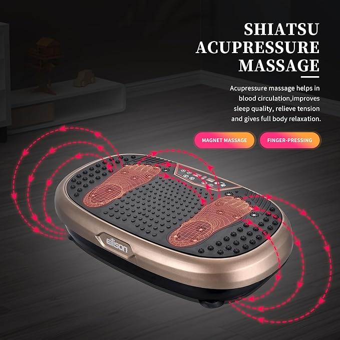 EILISON FitMaxx 3D XL Vibration Plate Exercise Machine - Whole Body Workout Vibration Platform