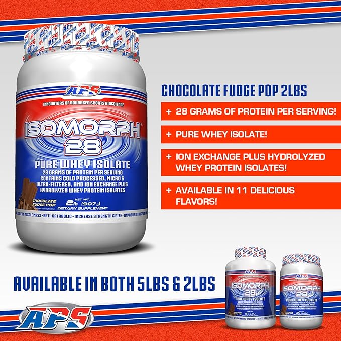 APS Nutrition Isomorph 28 Protein Powder | Pure Whey Isolate | Cold Pressed, Ultra- Filtered, & Ion
