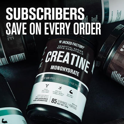Jacked Factory Creatine Monohydrate Powder 1000g - 5g Daily Creatine Supplement for Men and Women