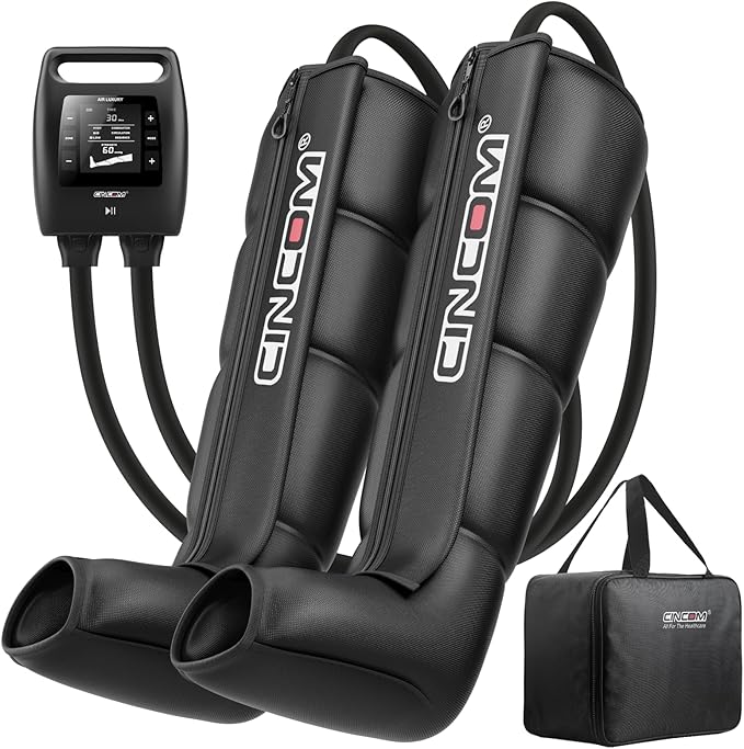 CINCOM Cordless Leg Recovery System with Dynamic Compression Massage Technology - 3 Different Sizes