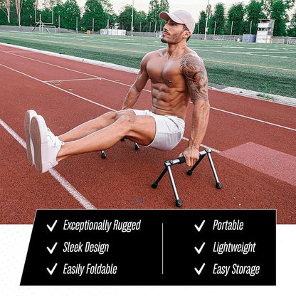 Push Up Bar ??Folding Dip Bar for Home Workout, Lightweight & Portable Strength Training Equipment