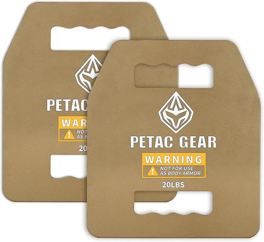 PETAC GEAR Tactical Weights Plates For Weighted Vest For Men Workout,5/10/15/20 LBS Weight Strength