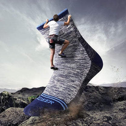 FEIDEER Men's Hiking Walking Socks, Multi-Pack Wicking Cushioned Outdoor Recreation Hiking Socks
