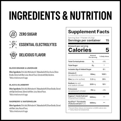 Sugar Free Electrolyte Powder Packets – Keto-Friendly Hydration & Joint Support | Zero Sugar
