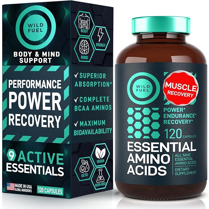 Essential Amino Acids Supplement ??3,000mg Leucine, Lysine, Isoleucine, Tryptophan Complete Complex