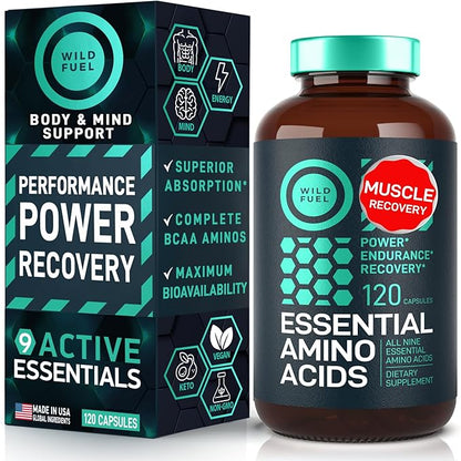 Essential Amino Acids Supplement ??3,000mg Leucine, Lysine, Isoleucine, Tryptophan Complete Complex