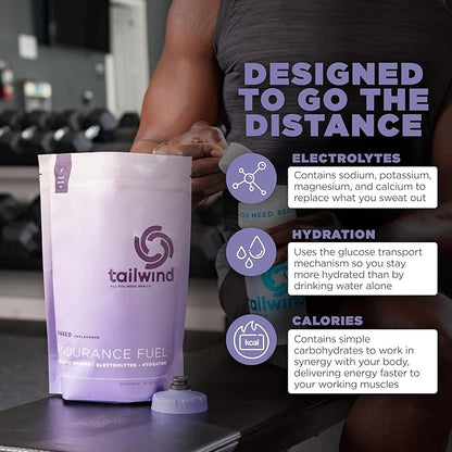 Tailwind Nutrition Endurance Fuel, Carbohydrate & Electrolyte Sports Drink Mix Powder, Gluten-Free