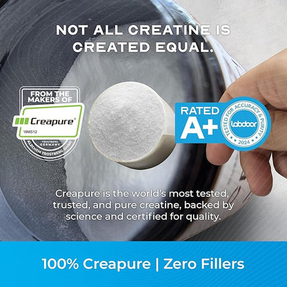 Muscle Feast Creapure Creatine Monohydrate Powder, Vegan Keto Friendly Gluten-Free, Muscle Recovery