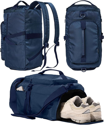 Gym Bag for Women Workout Gym Backpack with Shoe Compartment Sports Duffel Bag Multiple Pockets 30L