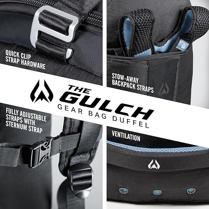 Wildhorn Gulch 70L MTB Duffle Bag for Travel - Lightweight & Durable Gym Bag for Women & Men. Ideal