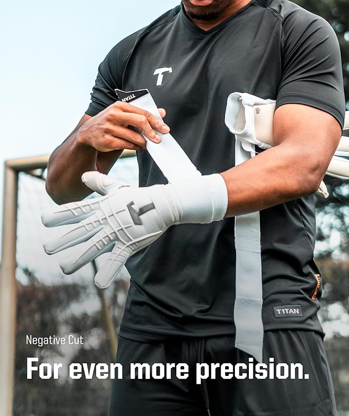 T1TAN Beast Goalkeeper Gloves - with Finger Protection - Soccer Goalie Gloves Adult - Professional