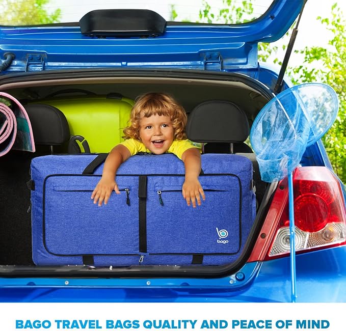 Bago Big XXL Foldable Duffel Bags for Traveling Women & Men - 140L Packable Duffle Bag for Travel