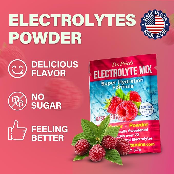 Dr. Price’s Electrolyte Mix | Sugar-Free Hydration Powder with 72+ Trace Minerals | No Sugar