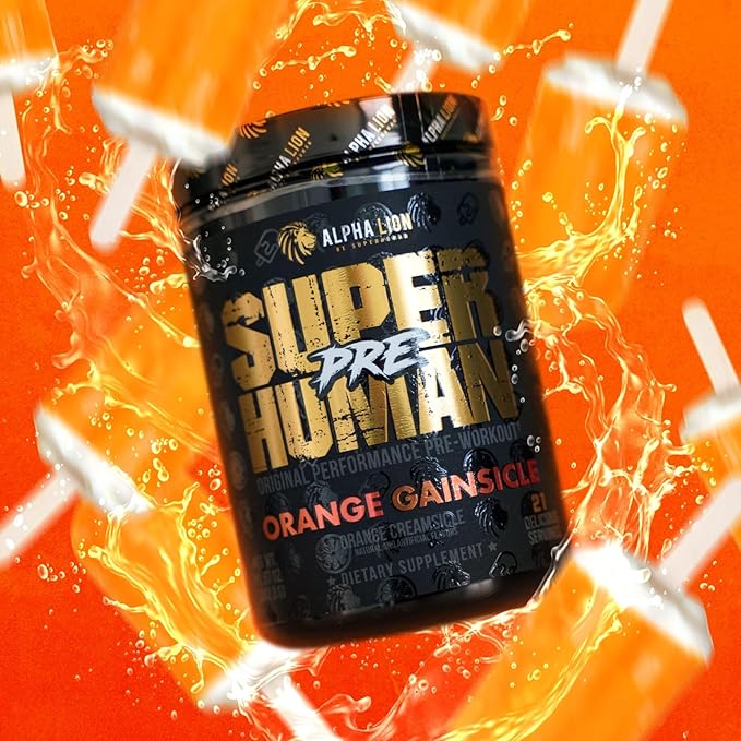ALPHA LION Superhuman Pre Workout Powder, Beta Alanine, L-Taurine & Tri-Source Caffeine for