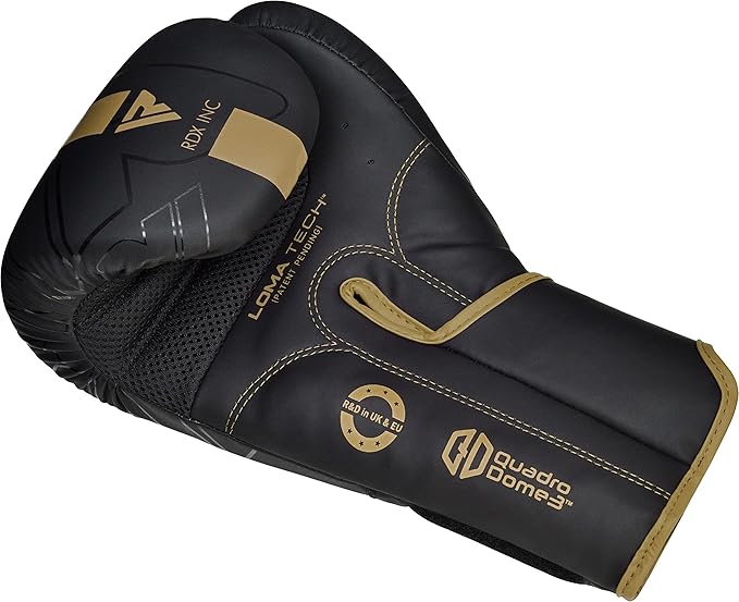 RDX Boxing Gloves, Pro Training Sparring, Maya Hide Leather, Muay Thai MMA Kickboxing, Men Women