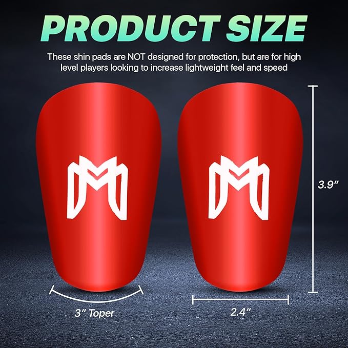 MiniGuards - Mini Shin Guards for Soccer Players - Tiny Shin Pads for Men, Women, Teens - Miniature