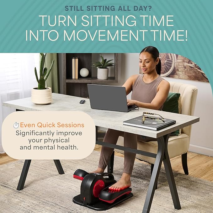 Lifepro Under Desk Elliptical Exercise Machine with or without Red Light, Seated Pedal Exerciser